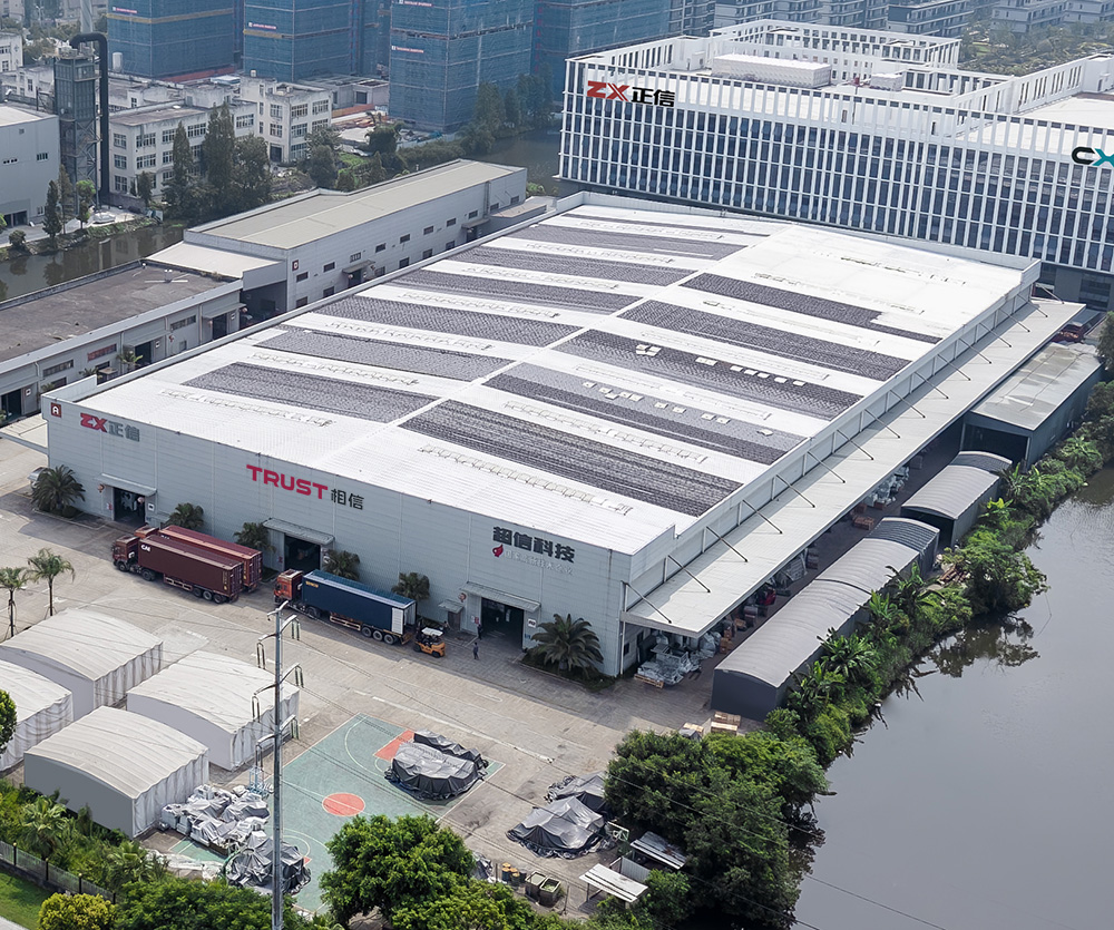 Aerial view of the 60,000 square metre TrustFlexo manufacturing base