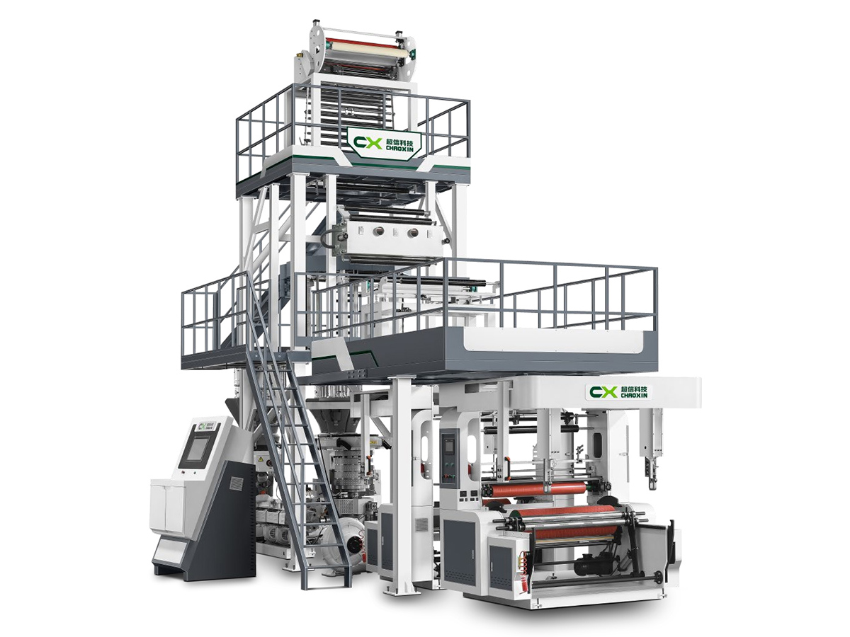 CX-ABA-1100-1600 HIGH SPEED AUTOMATIC ABA LAYERS LDPE/HDPE FILM BLOWING MACHINE(INTEGRATED SYSTEM)