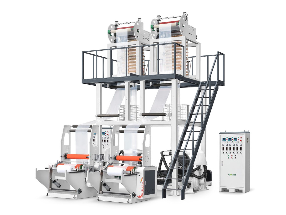 CX-500-700 ONE-SCREW WITH TWO DIE HEADS FILM BLOWING MACHINE