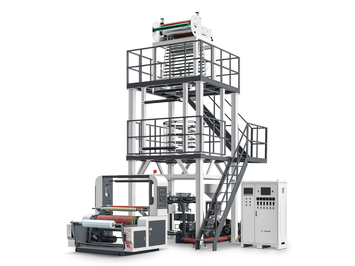 CX-1300-2100 HDPE/LDPE HIGH SPEED AUTOMATIC FILM BLOWING MACHINE (WITH  EMS)