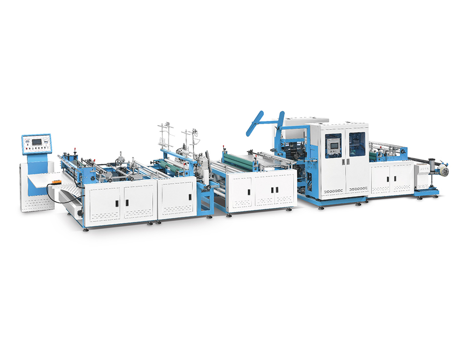 ZXQ-CS1200 Non Woven Cross Cutting Machine With Online Handle Attaching And Sewing