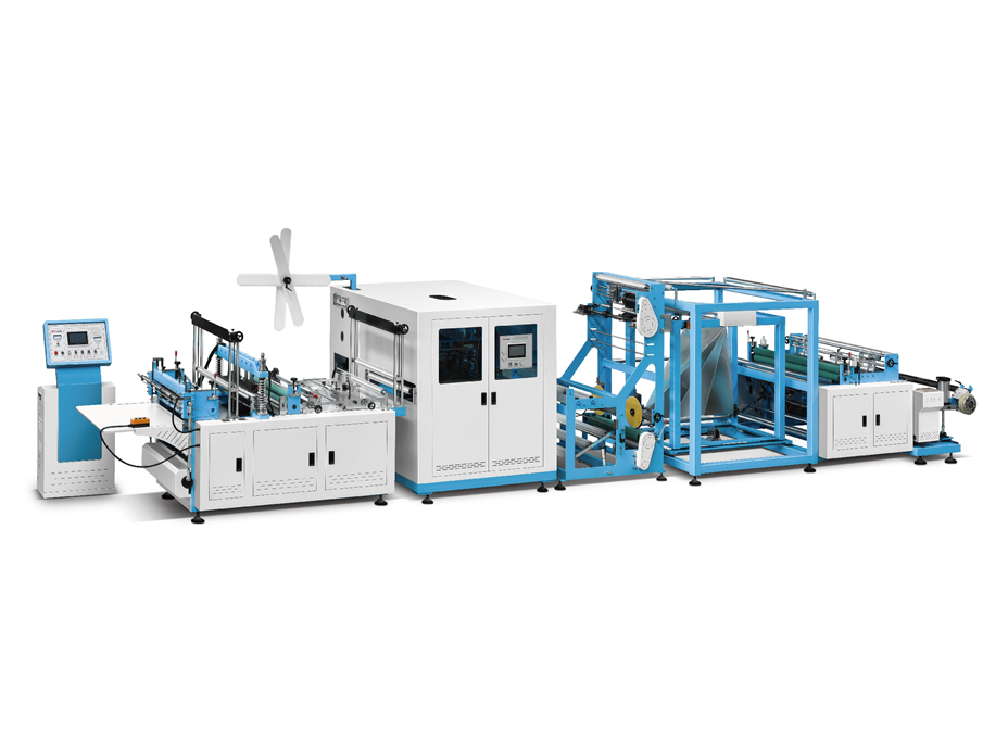 ZXL-D700 Non woven Flat Bag Making Machine with Online Handle Attaching （4 in 1）