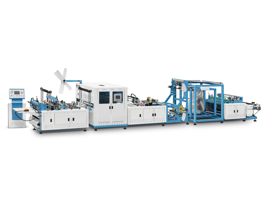 ZXL-E700 Non woven Box Bag Making Machine with Online Handle Attaching （5 in 1）